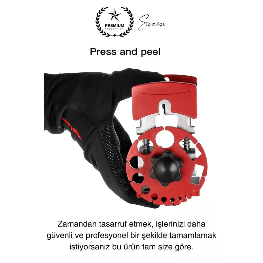 Premium Kompakt Tel Kablo Soyucu Sıyırıcı Cep Boyunda Elde Pratik Döner Koaksiyel Hafif Taşınabilir