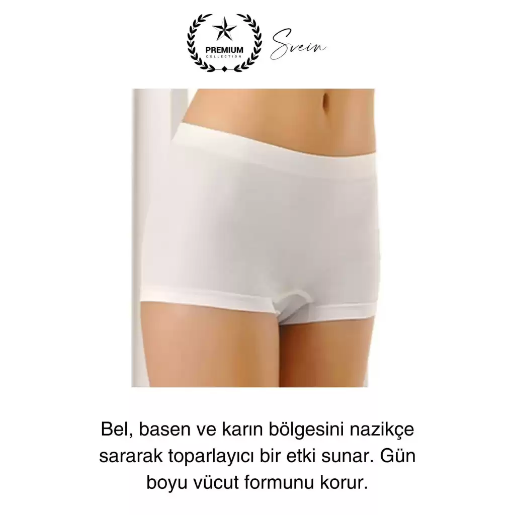 Premium Toparlayıcı Sıkılaştırıcı Kadın Boxer Korse Rahat Dikişsiz Saran Günlük İç Çamaşır