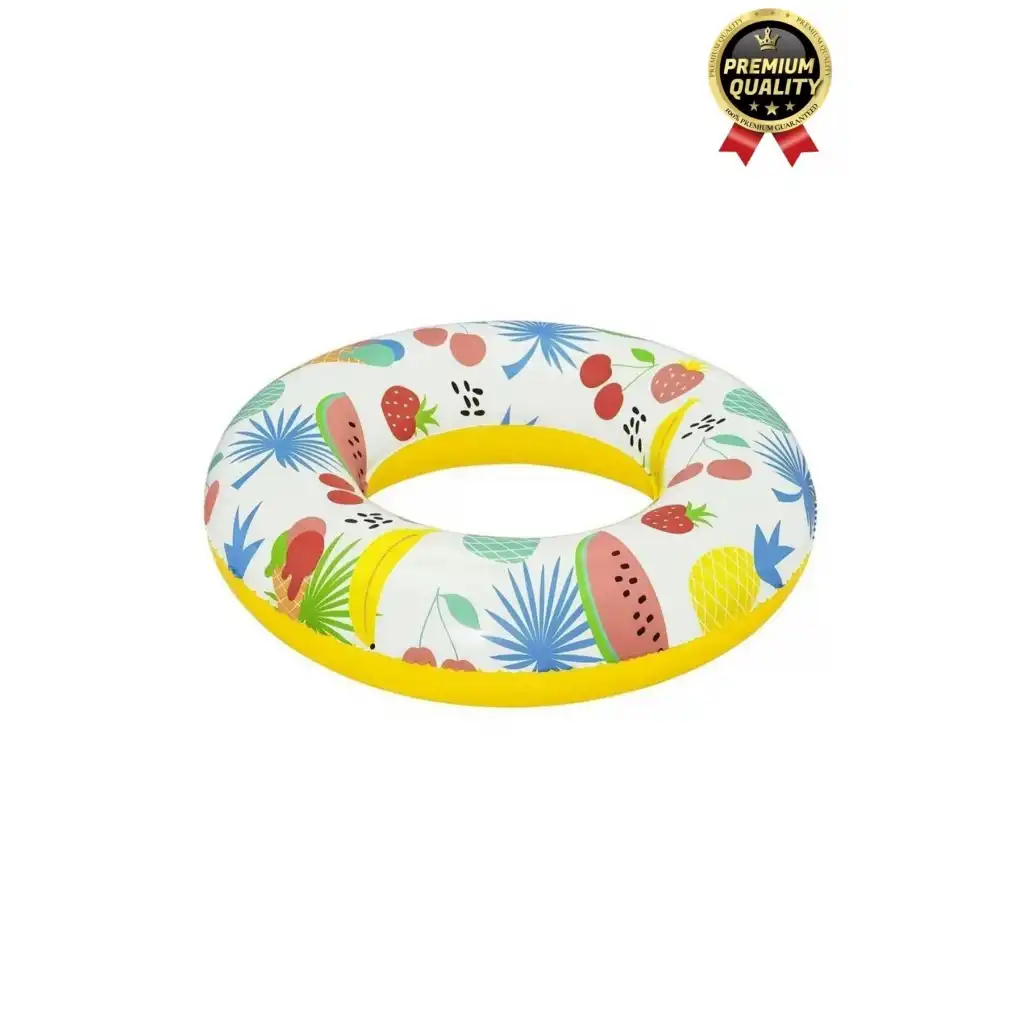 Premium Dayanıklı Güvenli 80 kg 51 Cm 176 lbs Çocuk Eğlenceli Meyve Desenli Deniz Havuz Yüzme Simidi