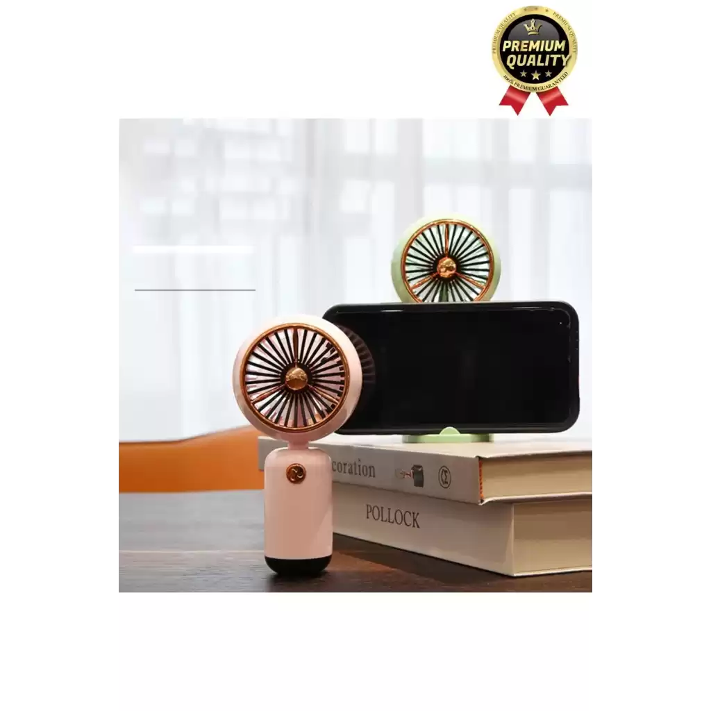 Özel Üretim Taşınabilir Usb Şarjlı Sessiz 2 Kademeli Serinletici Tutmalı Masa El Fanı Vantilatör