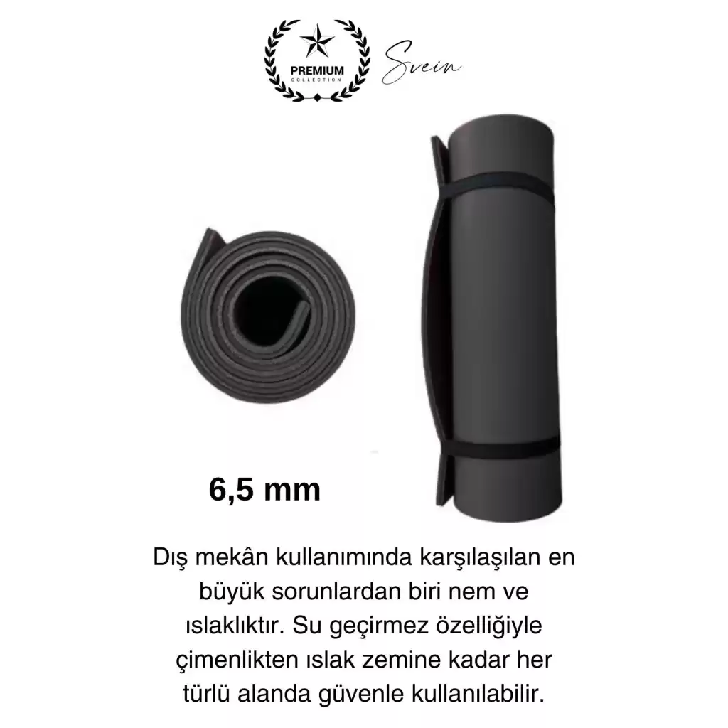 Taşıma Askılı 150 cm Dayanıklı Kaymaz Su Geçirmez Kamp Dağcılık Matı Rahat Konforlu Taşınabilir