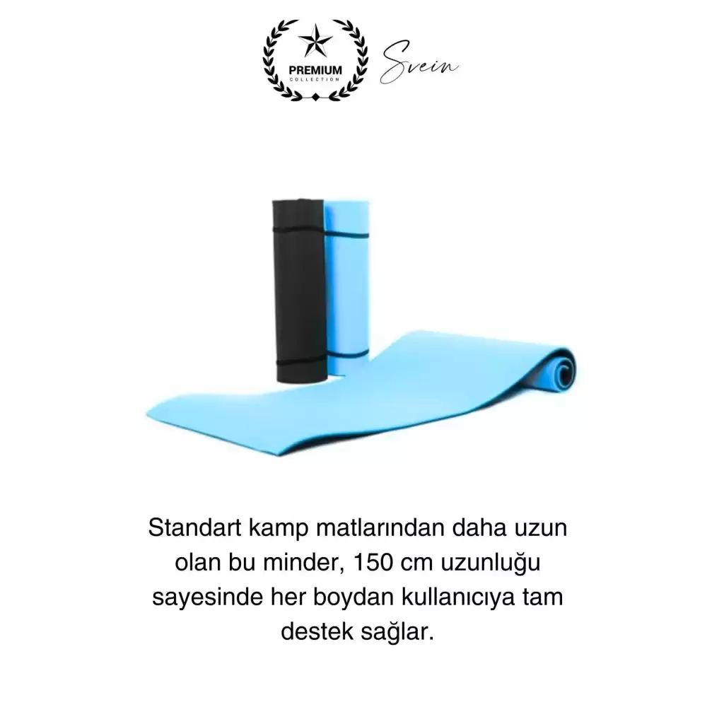 Taşıma Askılı 150 cm Dayanıklı Kaymaz Su Geçirmez Kamp Dağcılık Matı Rahat Konforlu Taşınabilir