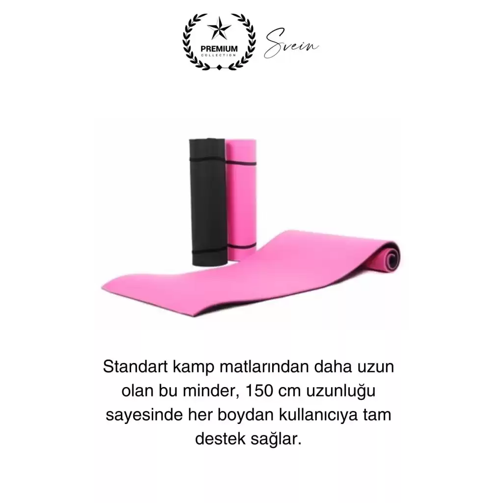 Taşıma Askılı 150 cm Dayanıklı Kaymaz Su Geçirmez Kamp Dağcılık Matı Rahat Konforlu Taşınabilir
