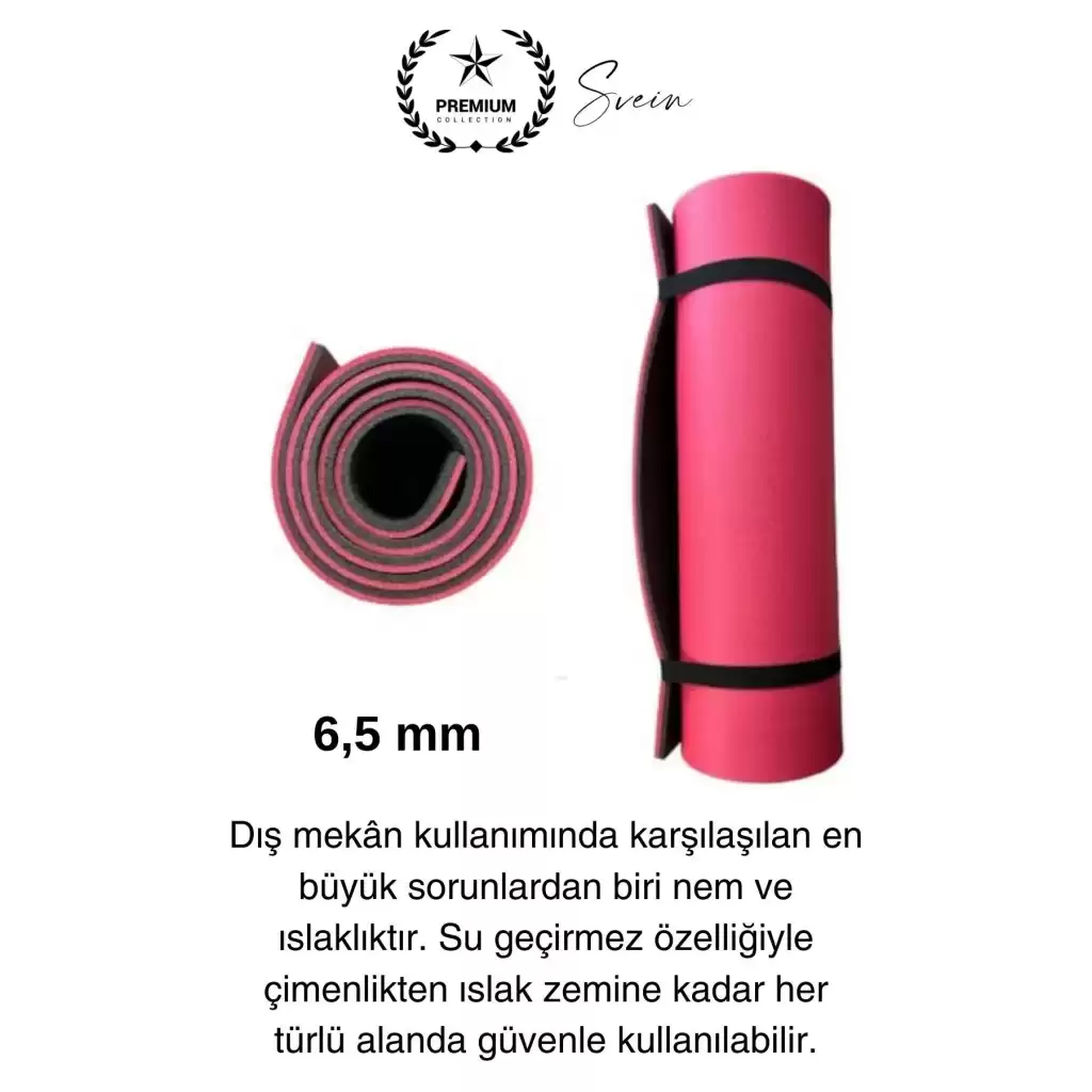 Taşıma Askılı 150 cm Dayanıklı Kaymaz Su Geçirmez Kamp Dağcılık Matı Rahat Konforlu Taşınabilir