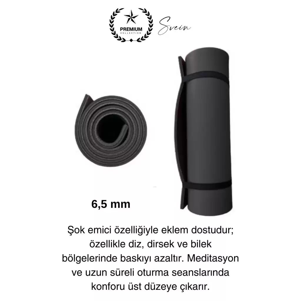 150 cm Dayanıklı Kaymaz Taşıma Askılı Su Geçirmez Yoga Pilates Matı Rahat Konforlu Taşınabilir