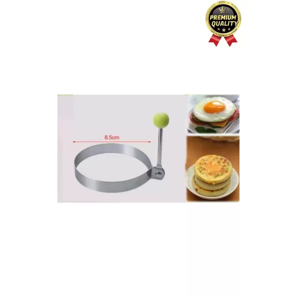 Premium Metal Yanmaz Yapışmaz Sunum Görsel Yumurta Krep Gözleme Şekillendirici Yuvarlak Omlet Kalıbı