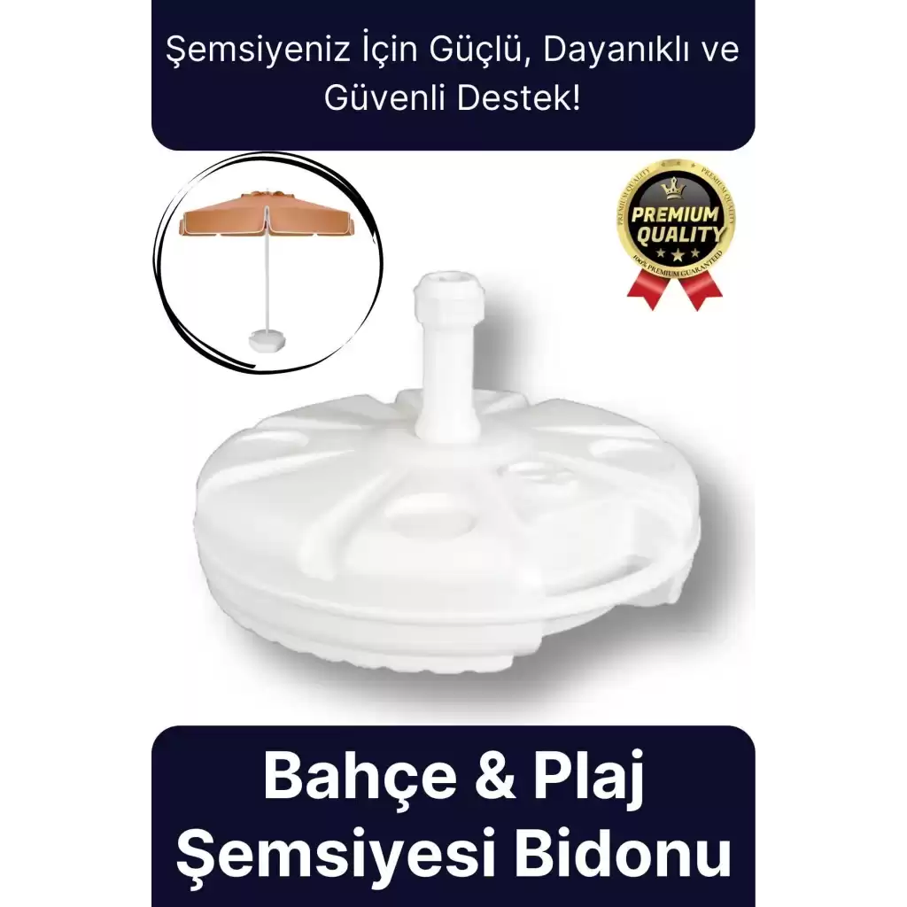 Yeni Seri Pratik Uzun Ömürlü Büyük Boy Dayanıklı Plastik 49x9 cm Plaj Kamp Bahçe Şemsiyesi Bidonu