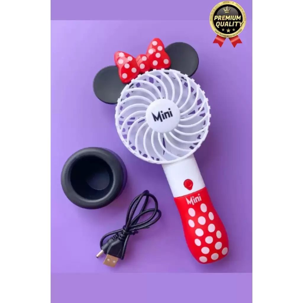 Yeni Seri Taşınabilir Kablosuz 1200mAh Pervaneli 2 Kademeli Usb Şarjlı Masa ve El Fanı Vantilatör