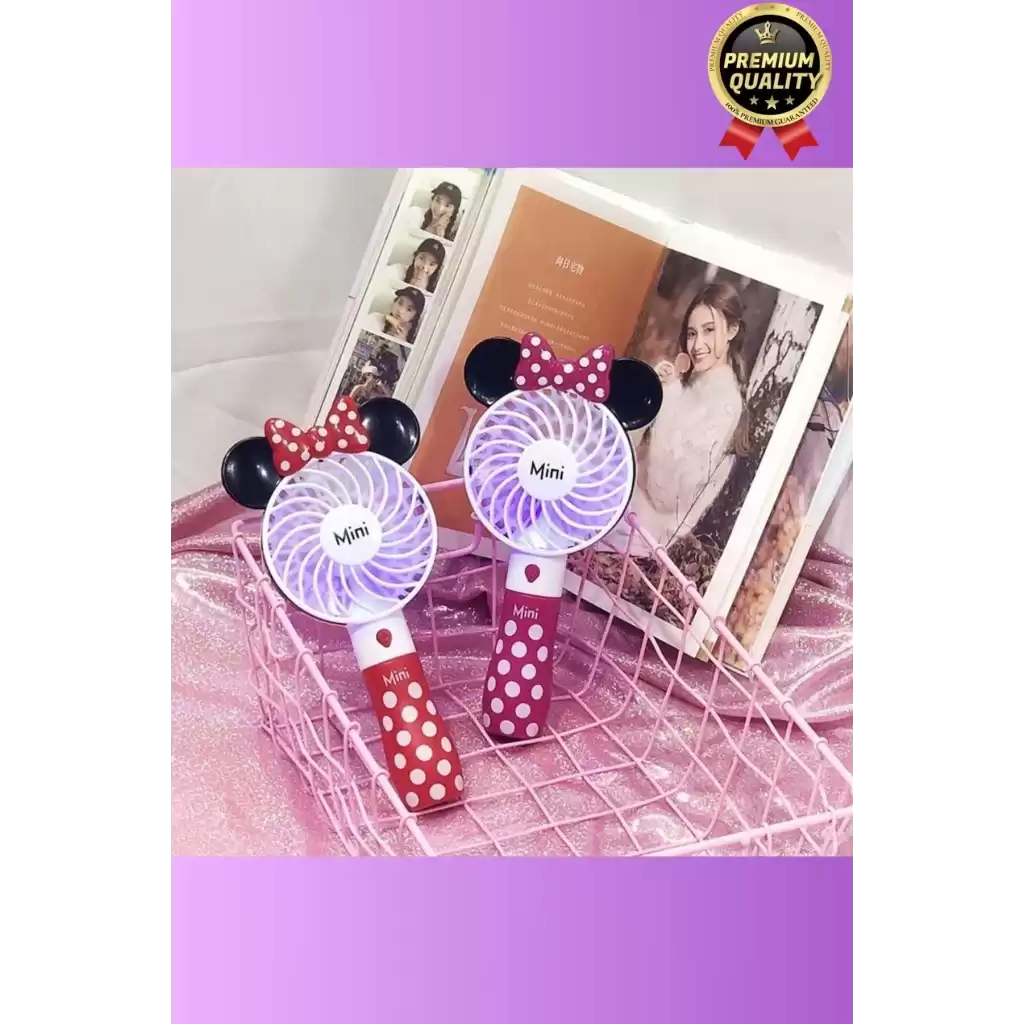 Yeni Seri Taşınabilir Kablosuz 1200mAh Pervaneli 2 Kademeli Usb Şarjlı Masa ve El Fanı Vantilatör