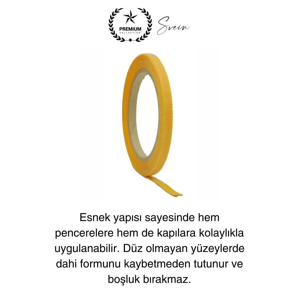 4 mt Güçlü Premium Sineklik Yedek Cırt Bant Pencere Kapı Yapışkanlı Tül Sinek Perdesi Bandı 2 Adet