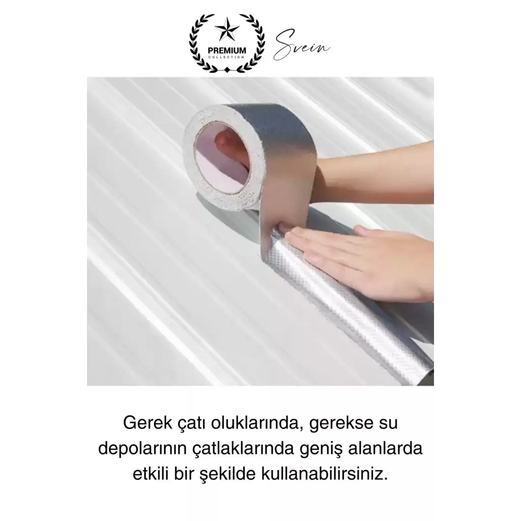 Ekstra Güçlü 2 mt Dış Cephe Su Geçirmez Sakız Bant Yalıtım Çamur Bandı Sızdırmaz 3 Adet