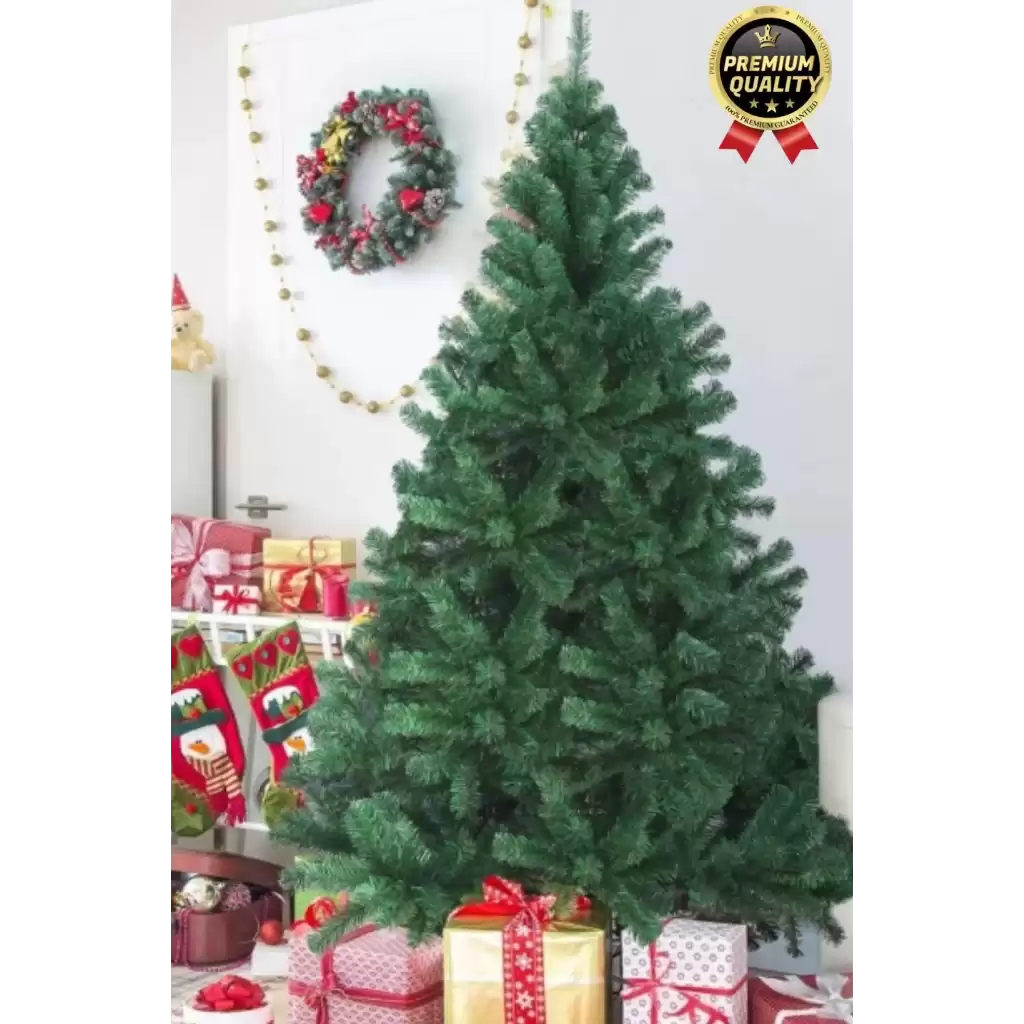 Premium Kalite Yeni Yıl Süsleme Seti Renkli Işık Hediyeli Yılbaşı Çam Ağacı Noel Paketi 90 Cm 80 Dal