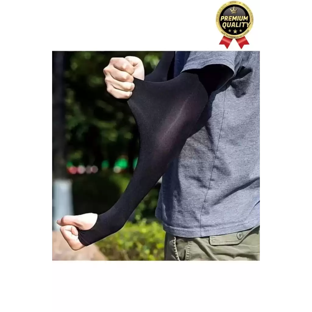 Kaliteli Uzun Kumaş Esnek Spor Bisiklet Motosiklet Koşu Tesettür Güneş Anti UV Koruyucu Kol Kılıfı