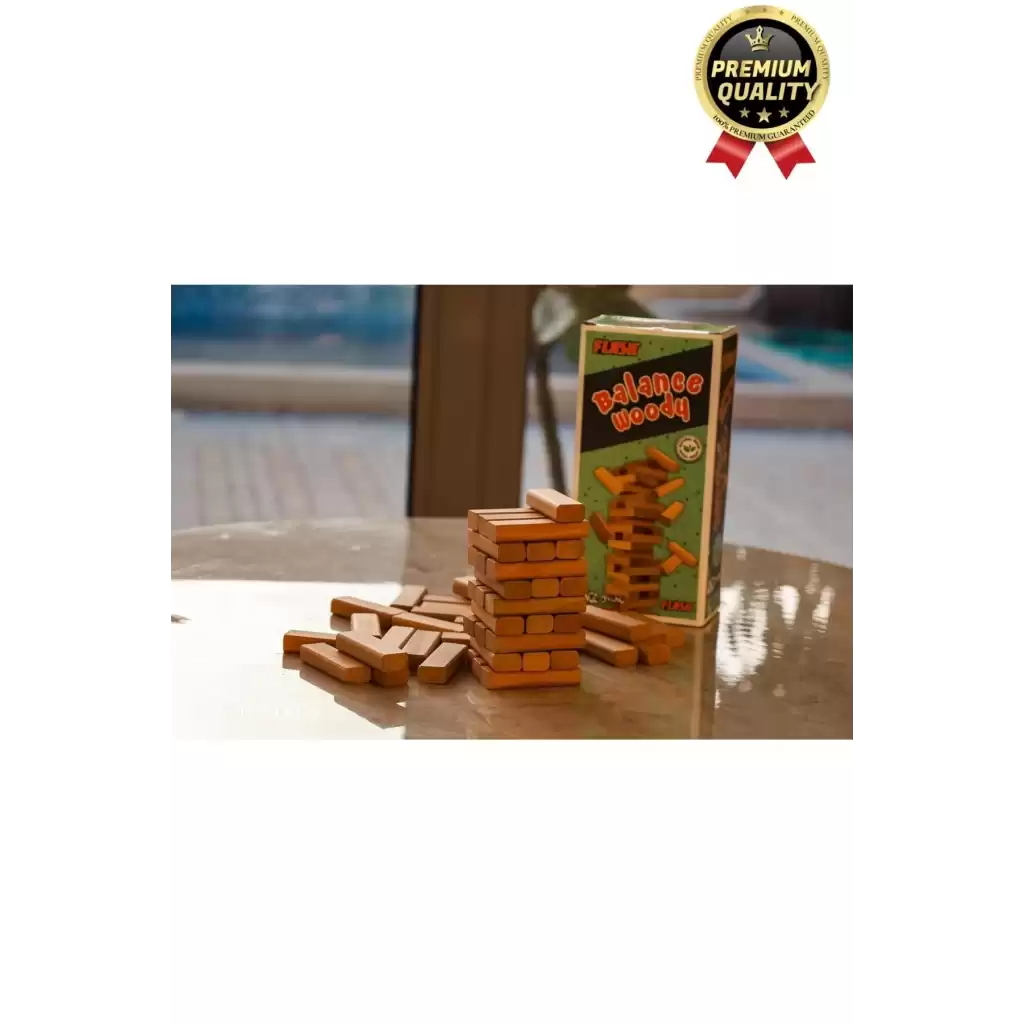 Premium Eğlence Parti Etkinlik Aile Strateji Koordinasyon Gelişimi Balance Woody Ahşap Denge Oyunu