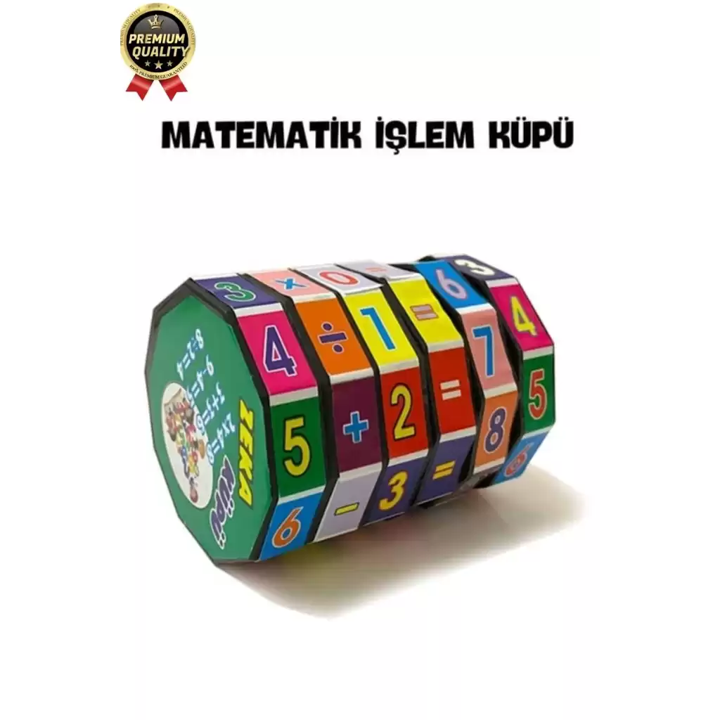 Çok Amaçlı Çocuk Eğlenceli Eğitici Öğretici Zeka Gelişimini Destekleyen Renkli Temel Matematik Küpü