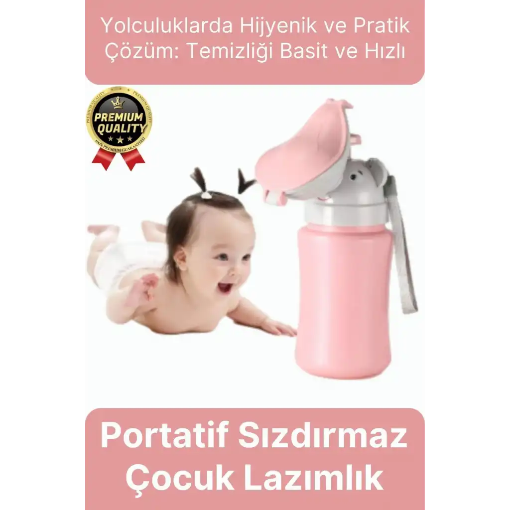 Çok Amaçlı Portatif Pratik Sızdırmaz Araba Yolculuk Çocuk Kız Erkek Pisuarı Lazımlık Küçük Tuvalet