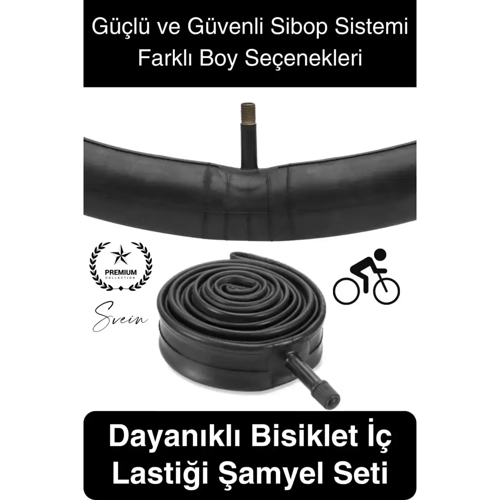 Premium Bisiklet İç Lastiği Şamyel Dayanıklı Sibop Kolay Montaj Seti Güvenli Farklı Boy Seçenekleri