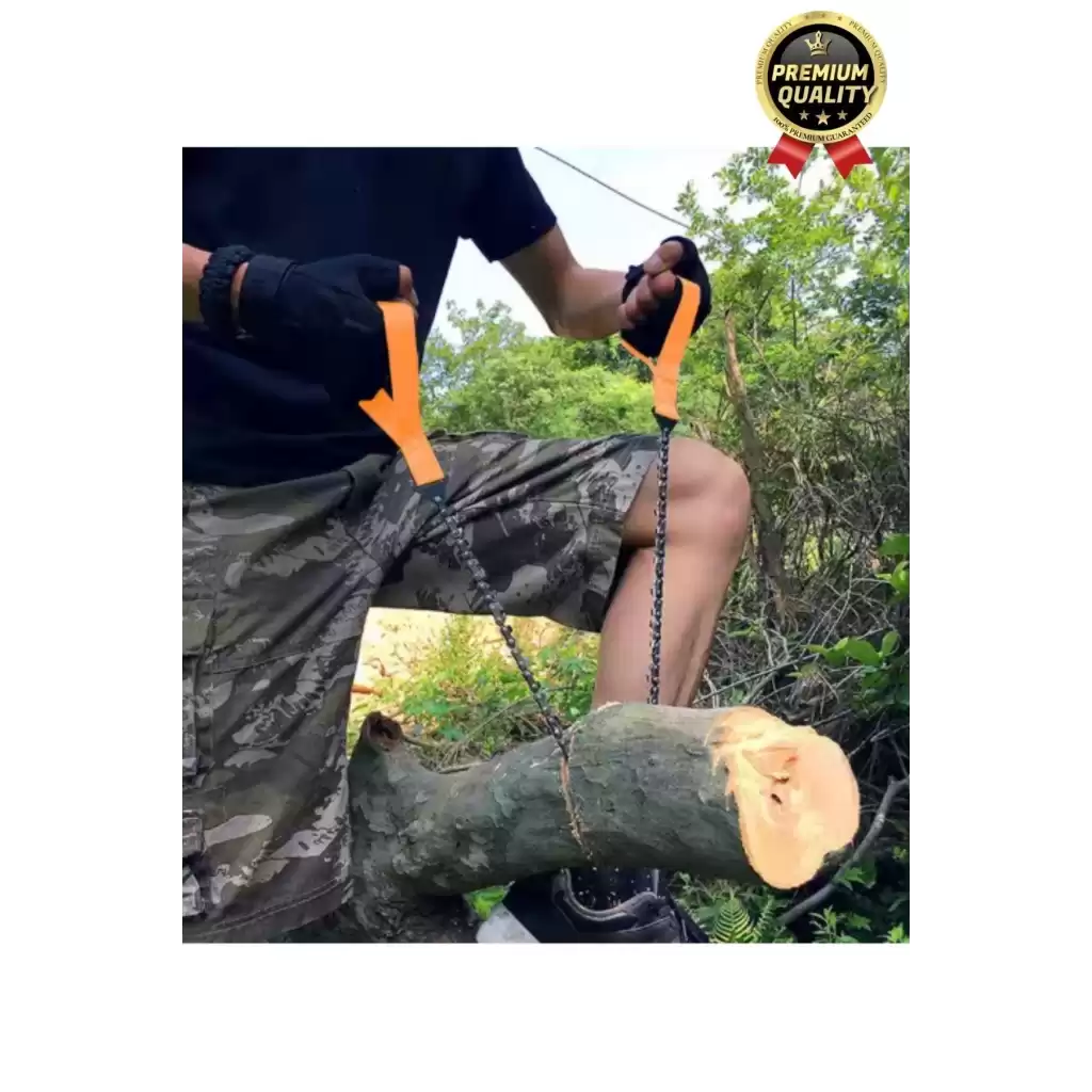 Çok Amaçlı Saplı Taşınabilir Güçlü Dayanıklı Ergonomik Hafif Çantalı Mini Manuel Zincirli Testere