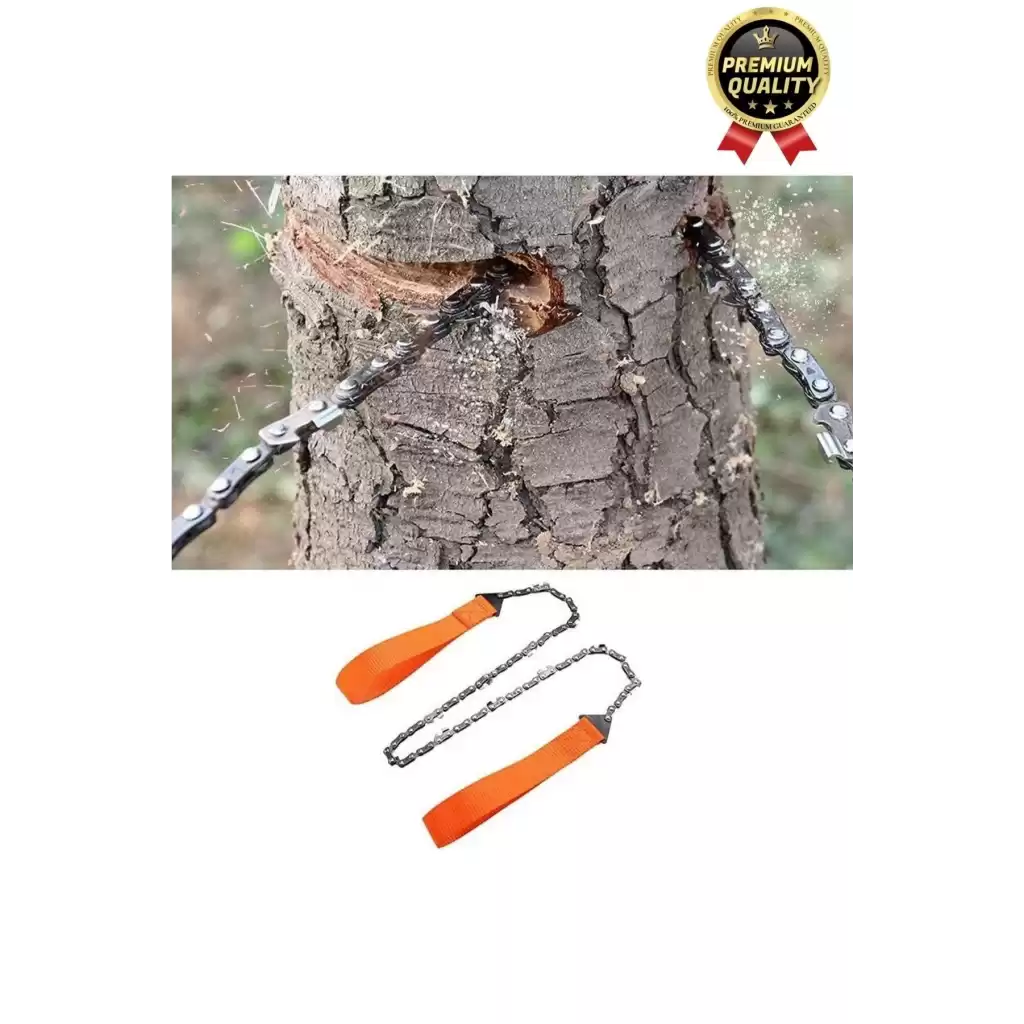 Çok Amaçlı Saplı Taşınabilir Güçlü Dayanıklı Ergonomik Hafif Çantalı Mini Manuel Zincirli Testere