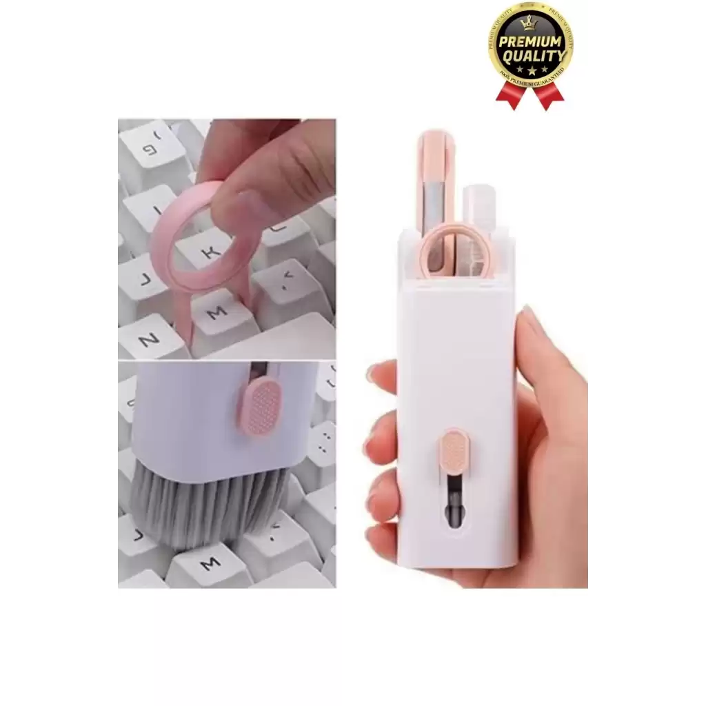 Çok Fonksiyonlu Silikon Uçlu 7 in 1 Bilgisayar Ekranı Kulaklık Airpods Klavye Telefon Temizleme Kiti