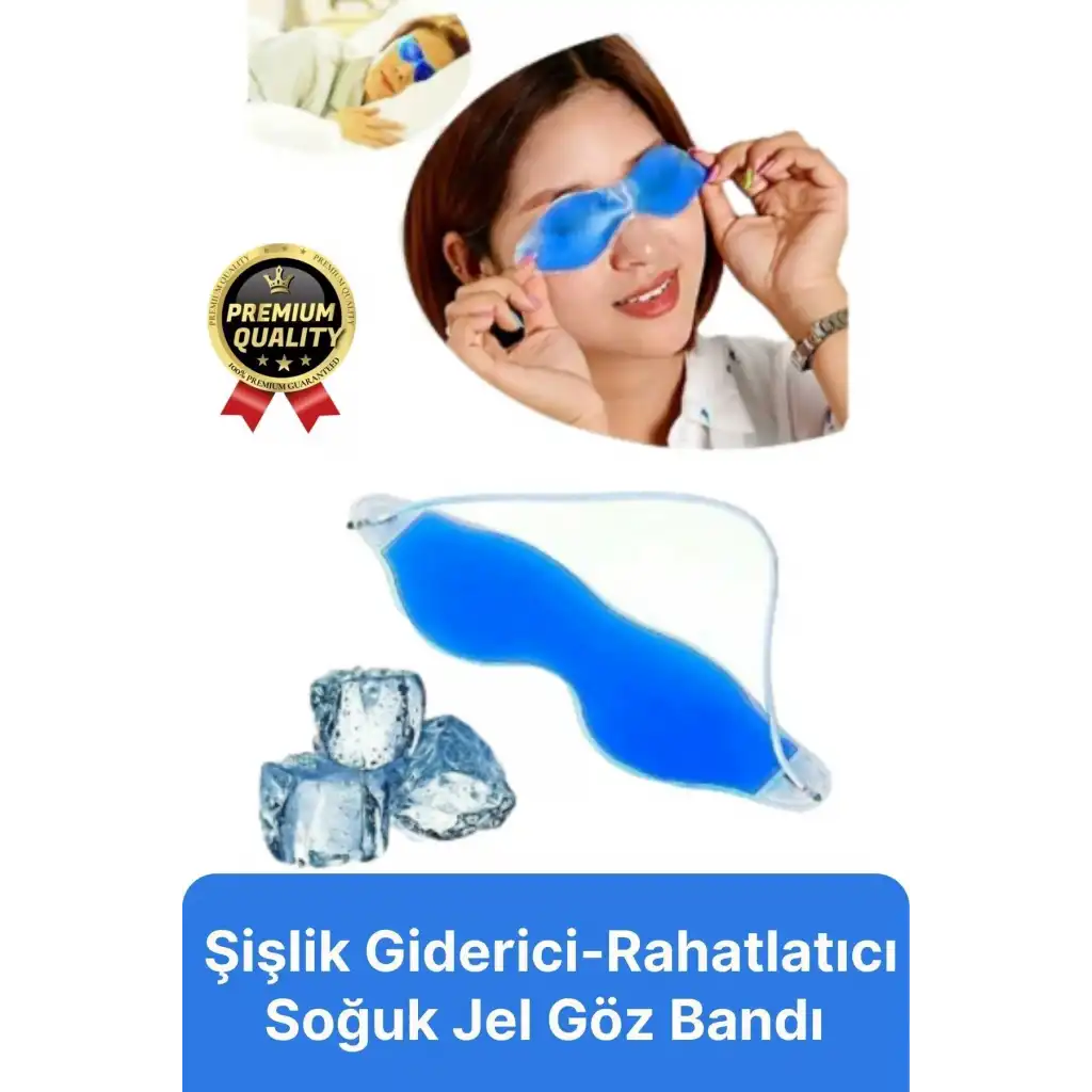 Göz Bandı Buz Jeli Yüz Termojel Maskesi Gözaltı Torbası Şişlik Giderici Soğuk Kompres Rahat Uyku