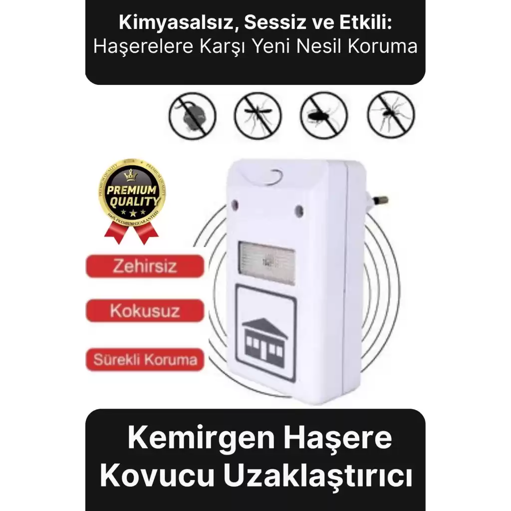 Yeni Böcek Savar Kimyasal İçermeyen 220V Elektronik Kemirgen Fare Haşere Sinek Kovucu Uzaklaştırıcı