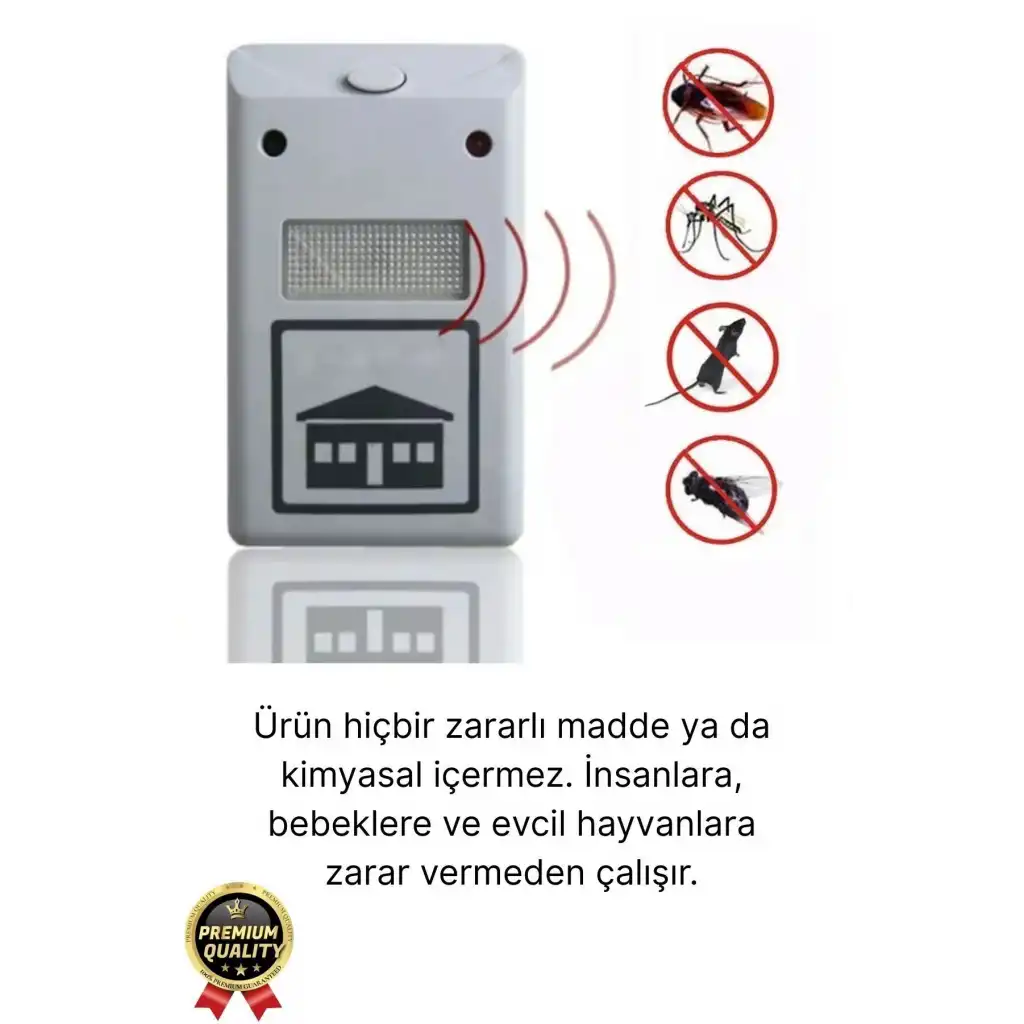 Yeni Böcek Savar Kimyasal İçermeyen 220V Elektronik Kemirgen Fare Haşere Sinek Kovucu Uzaklaştırıcı