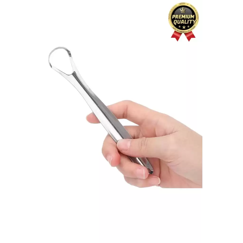 Özel Üretim Ferah Nefes Paslanmaz Çelik Standart Boy Sıyırıcı Aparat Dil Temizleyici Ağız Bakım