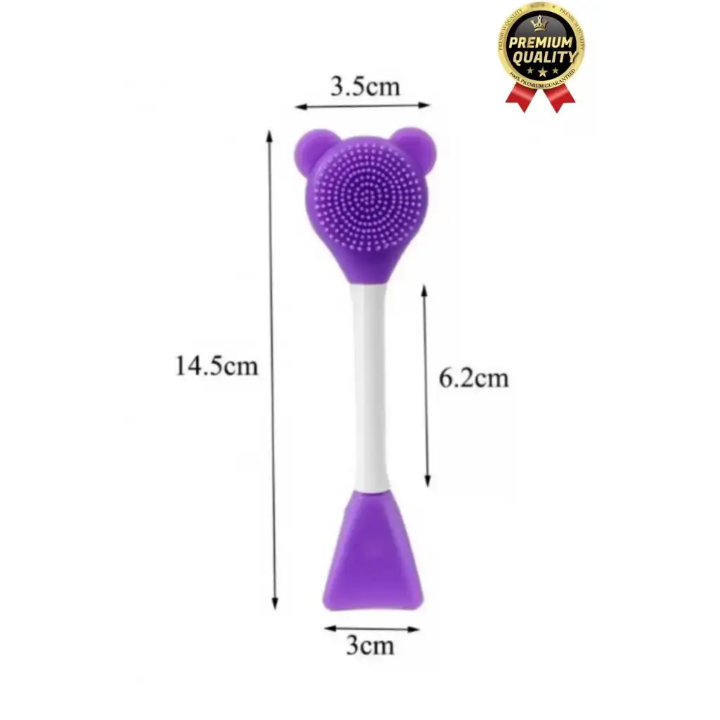 Özel Seri Esnek Yumuşak Silikon Yüz Cilt Krem Maske Uygulama ve Temizleme Fırçası Spatulası 1 Adet