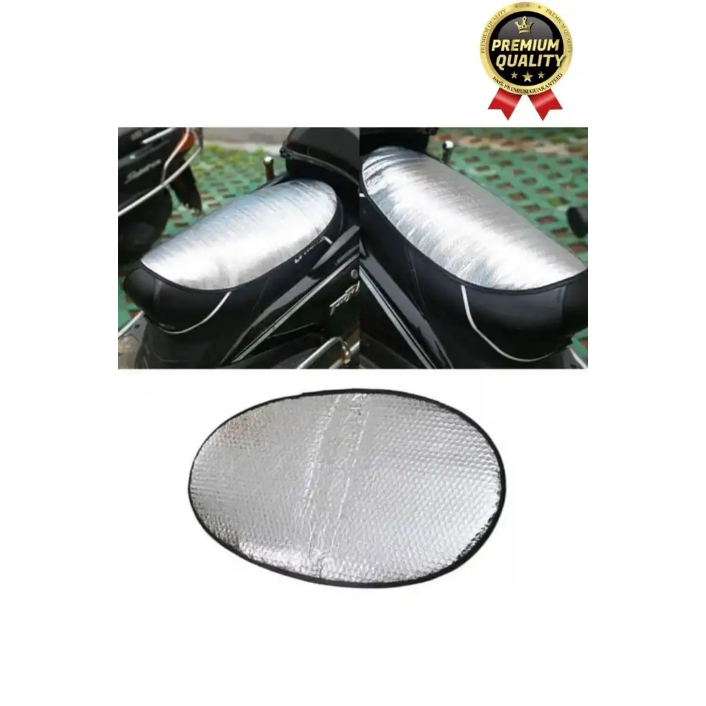 Özel Üretim Alüminyum Koltuk Kılıfı Dayanıklı Lastikli Su Geçirmez Motor Sele Güneşliği 60 cm x35 cm