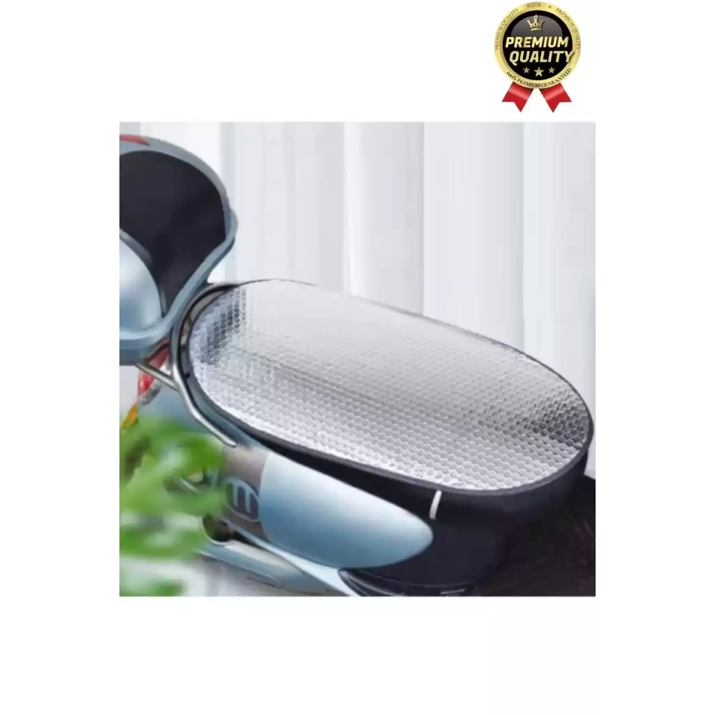 Özel Üretim Alüminyum Koltuk Kılıfı Dayanıklı Lastikli Su Geçirmez Motor Sele Güneşliği 60 cm x35 cm