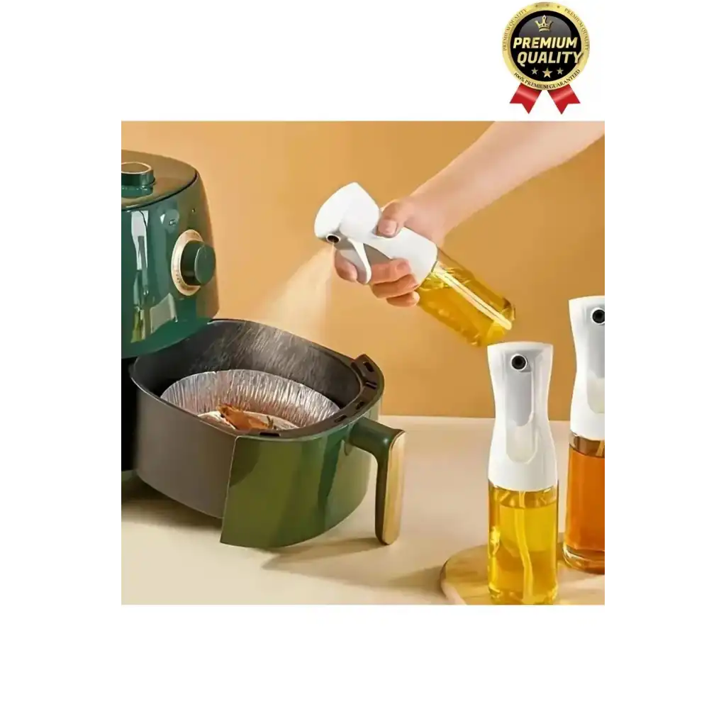 Çok Amaçlı Atomize Başlıklı Sızdırmaz Airfryer Püskürtmeli Fısfıs Sprey Cam Yağdanlık 200 Ml 1 Adet