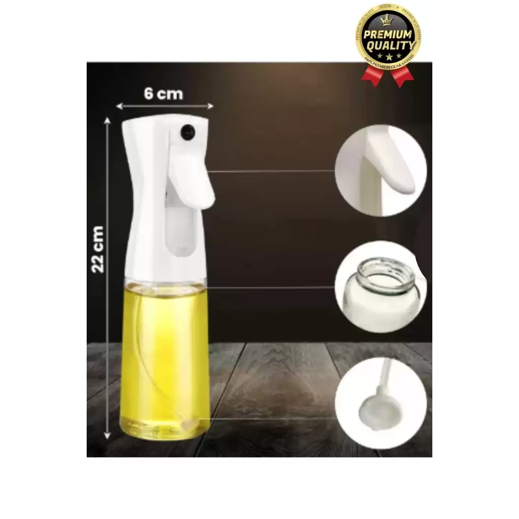 Çok Amaçlı Atomize Başlıklı Sızdırmaz Airfryer Püskürtmeli Fısfıs Sprey Cam Yağdanlık 200 Ml 1 Adet