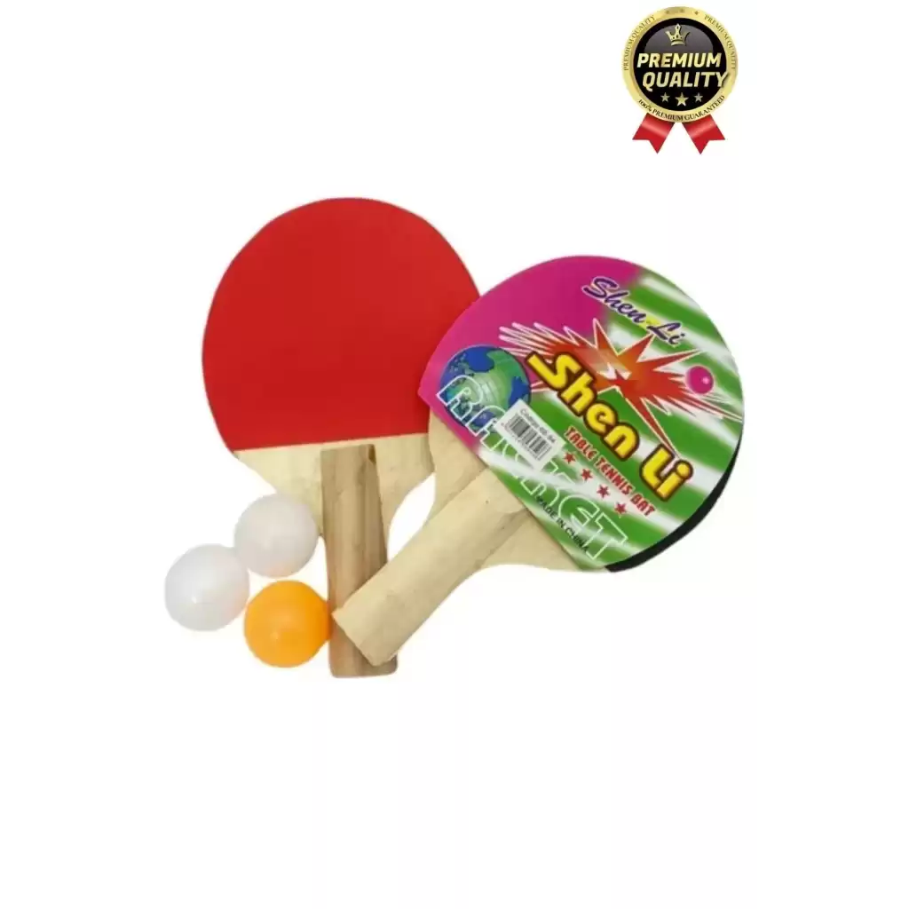 Özel Seri Yüksek Kaliteli Eğlence Oyun Renkli 2 Adet Raket 3 Pinpon Topu Masa Tenisi Raket Seti