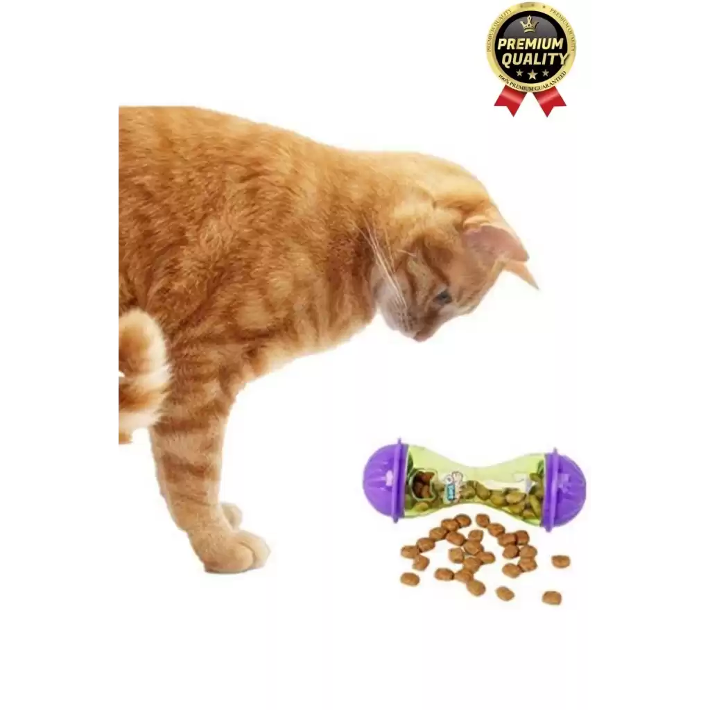 Premium Seri Saklama Hazneli İçgüdüsel Avlanma Kum Saati İnteraktif Kedi köpek Ödül Maması Oyuncağı