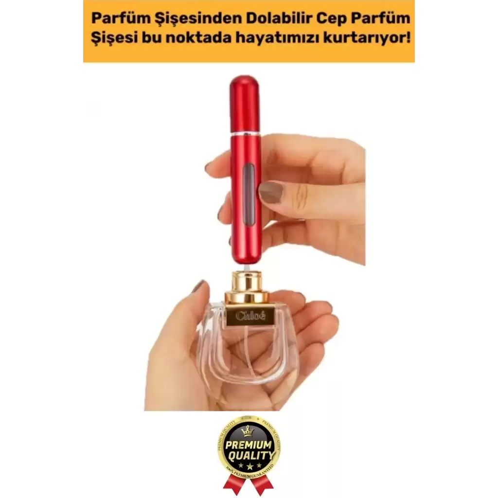 Özel Üretim Pratik Otomatik Doldurulabilir Taşınabilir Atomizer Seyahat Mini Cep Parfüm Şişesi 5 Ml