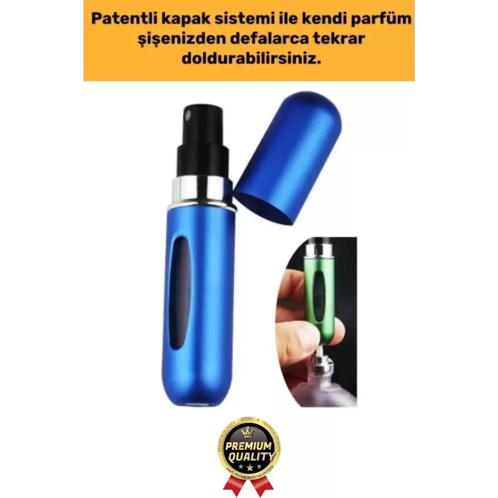 Özel Üretim Pratik Otomatik Doldurulabilir Taşınabilir Atomizer Seyahat Mini Cep Parfüm Şişesi 5 Ml