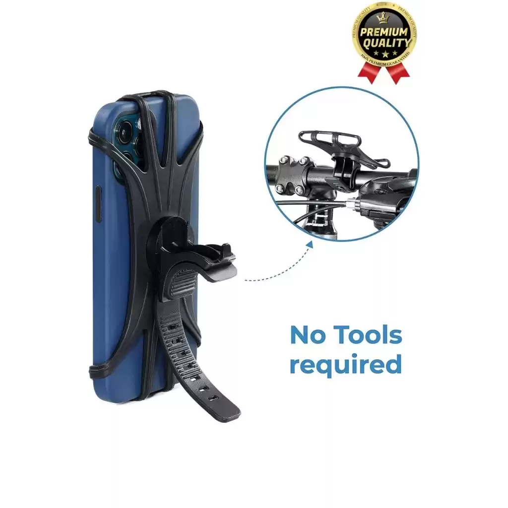 Premium Sök Çıkar 360 Derece Dönebilen Ayarlanabilir Bisiklet Motosiklet Scooter Telefon Tutucu