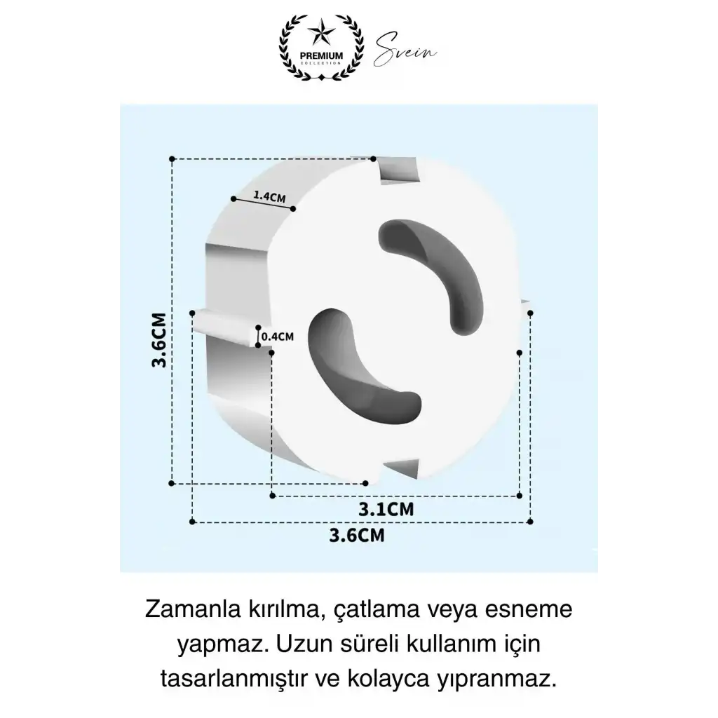 6 Adet Sert Plastik Dayanıklı Bebek Çocuk Priz Koruma Güvenlik Koruyucu Aparat Emniyet Kapağı Beyaz