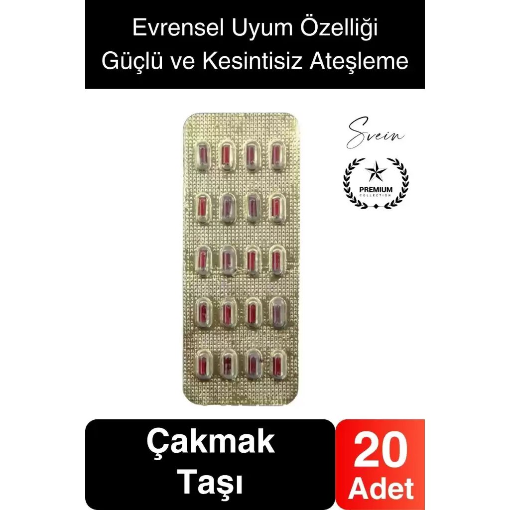 20li 1. Sınıf Çakmak Taşı Universal Blester Evrensel Tüm Çakmaklarla Uyumlu Kaliteli Uzun Ömürlü