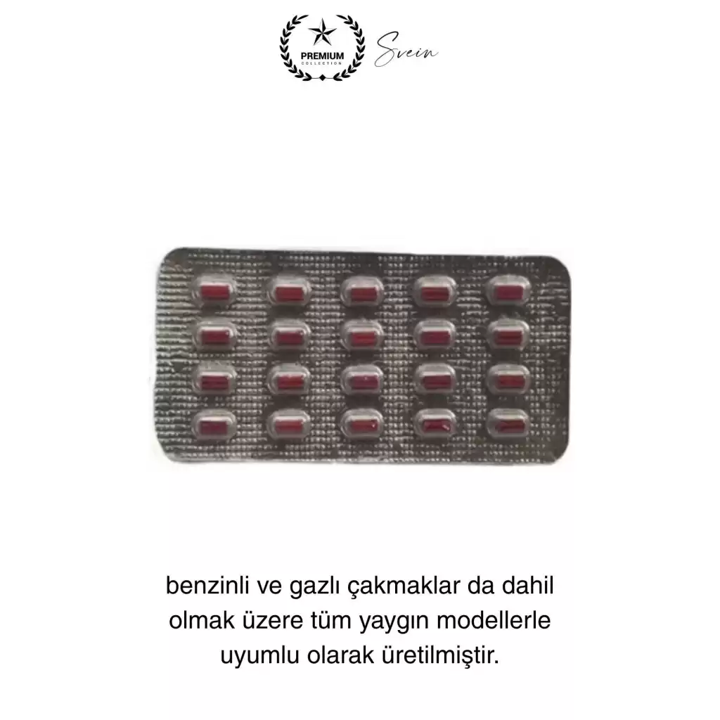 20li 1. Sınıf Çakmak Taşı Universal Blester Evrensel Tüm Çakmaklarla Uyumlu Kaliteli Uzun Ömürlü