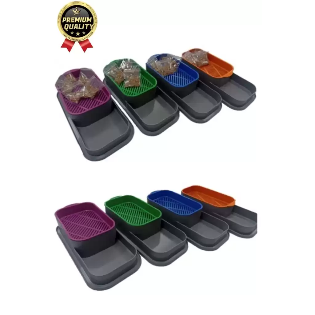 Premium Seri Hidroponik Topraksız Doğal 5 Adet Tohum Hediyeli Kedi Çimi Yetiştirme Kabı 25 x 10 cm
