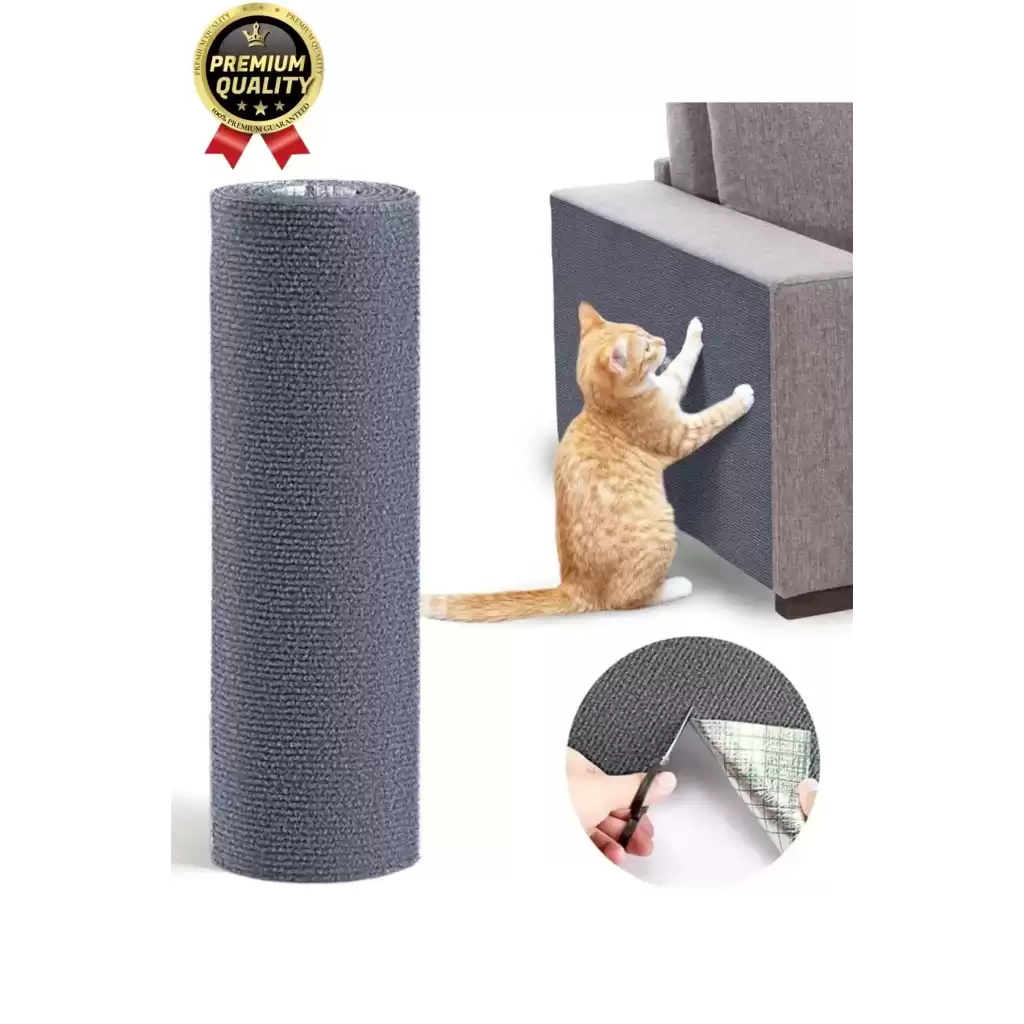 Dayanıklı Kolay Uygulanabilir Yapıştırılabilir Eşya Mobilya Koruyucu Kedi Tırmalama Matı 100 x 30 cm