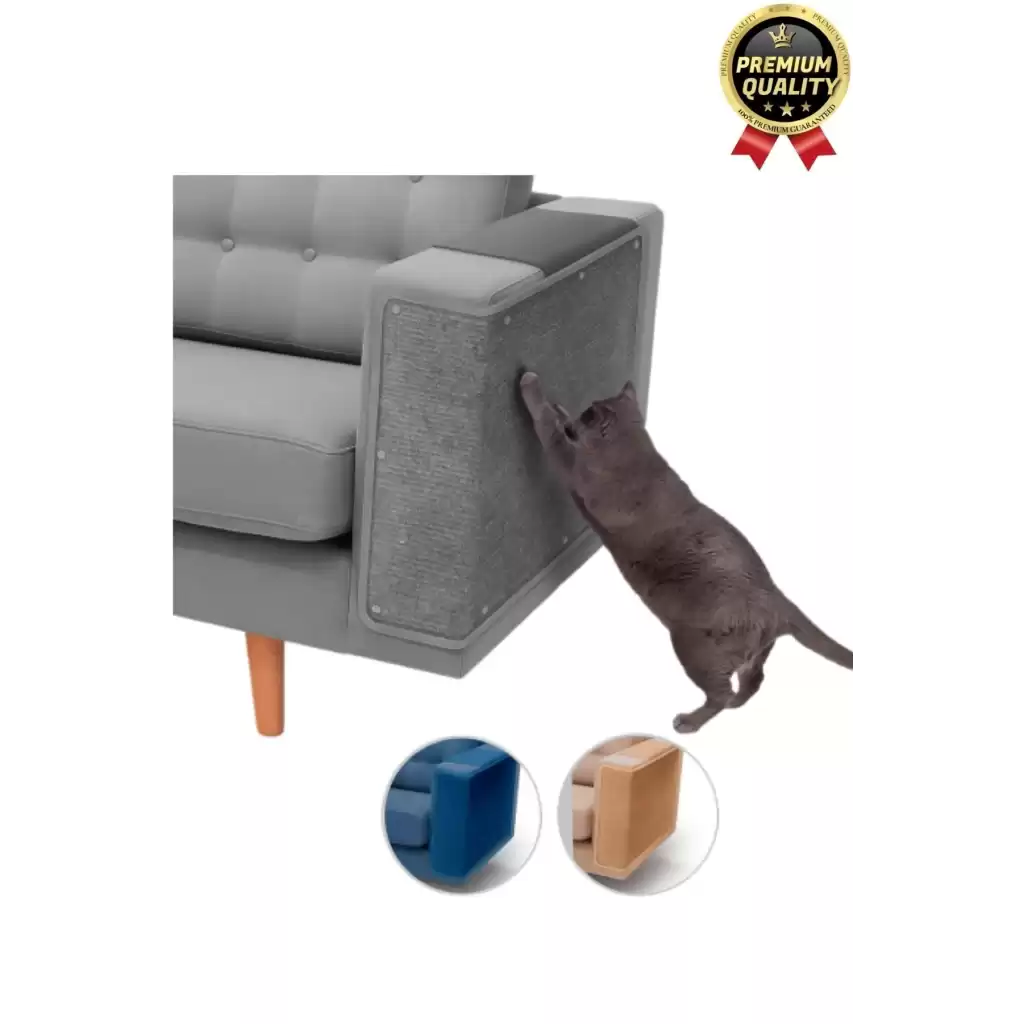 Dayanıklı Kolay Uygulanabilir Yapıştırılabilir Eşya Mobilya Koruyucu Kedi Tırmalama Matı 100 x 30 cm