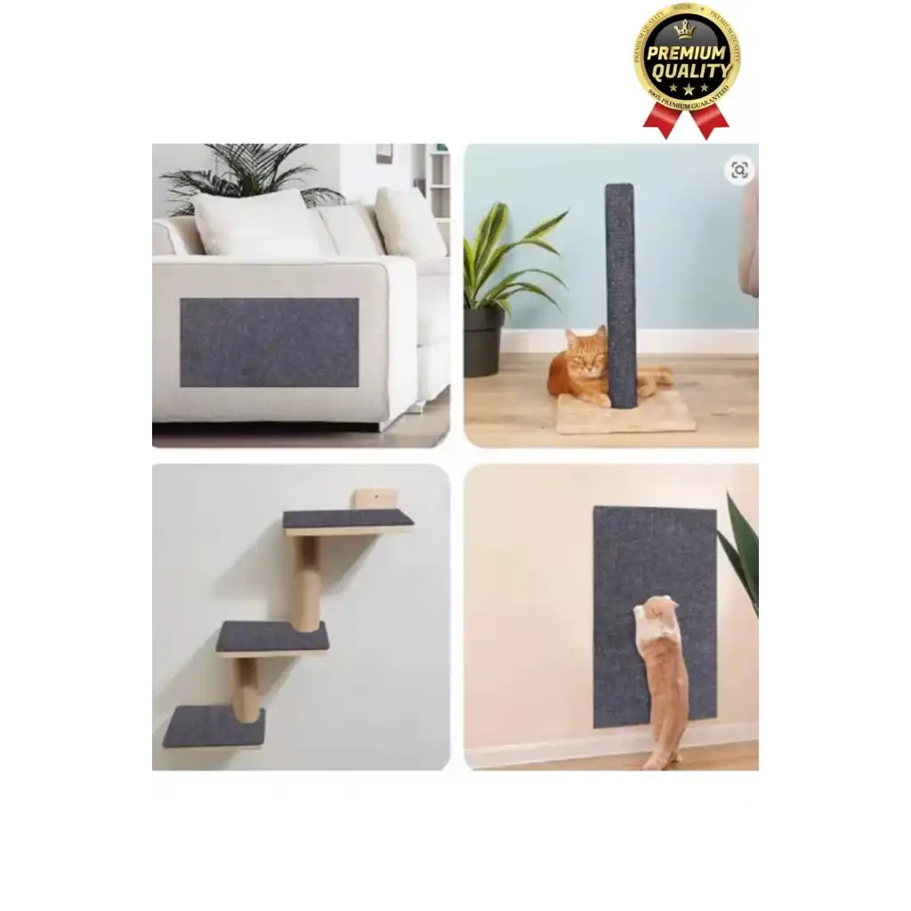 Dayanıklı Kolay Uygulanabilir Yapıştırılabilir Eşya Mobilya Koruyucu Kedi Tırmalama Matı 100 x 30 cm