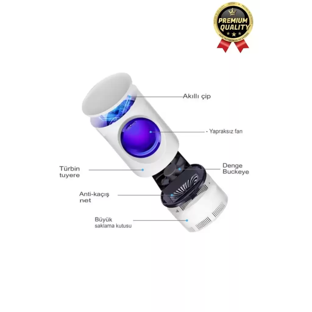 Premium Kimyasalsız Sessiz Şarjlı Uv 6 Işıklı Elektrikli Haşere Böcek Sinek Kovucu Öldürücü Lamba