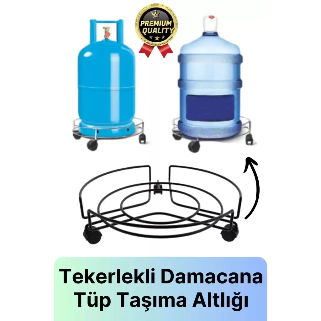 Çok Fonksiyonlu Dayanıklı Kaymaz Yapı Metal Ağır Yükler Tekerlekli Saksı Damacana Tüp Taşıma Altlığı