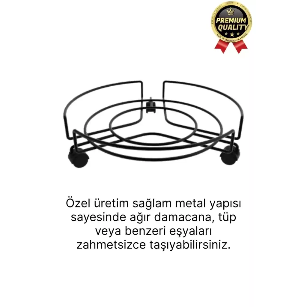 Çok Fonksiyonlu Dayanıklı Kaymaz Yapı Metal Ağır Yükler Tekerlekli Saksı Damacana Tüp Taşıma Altlığı
