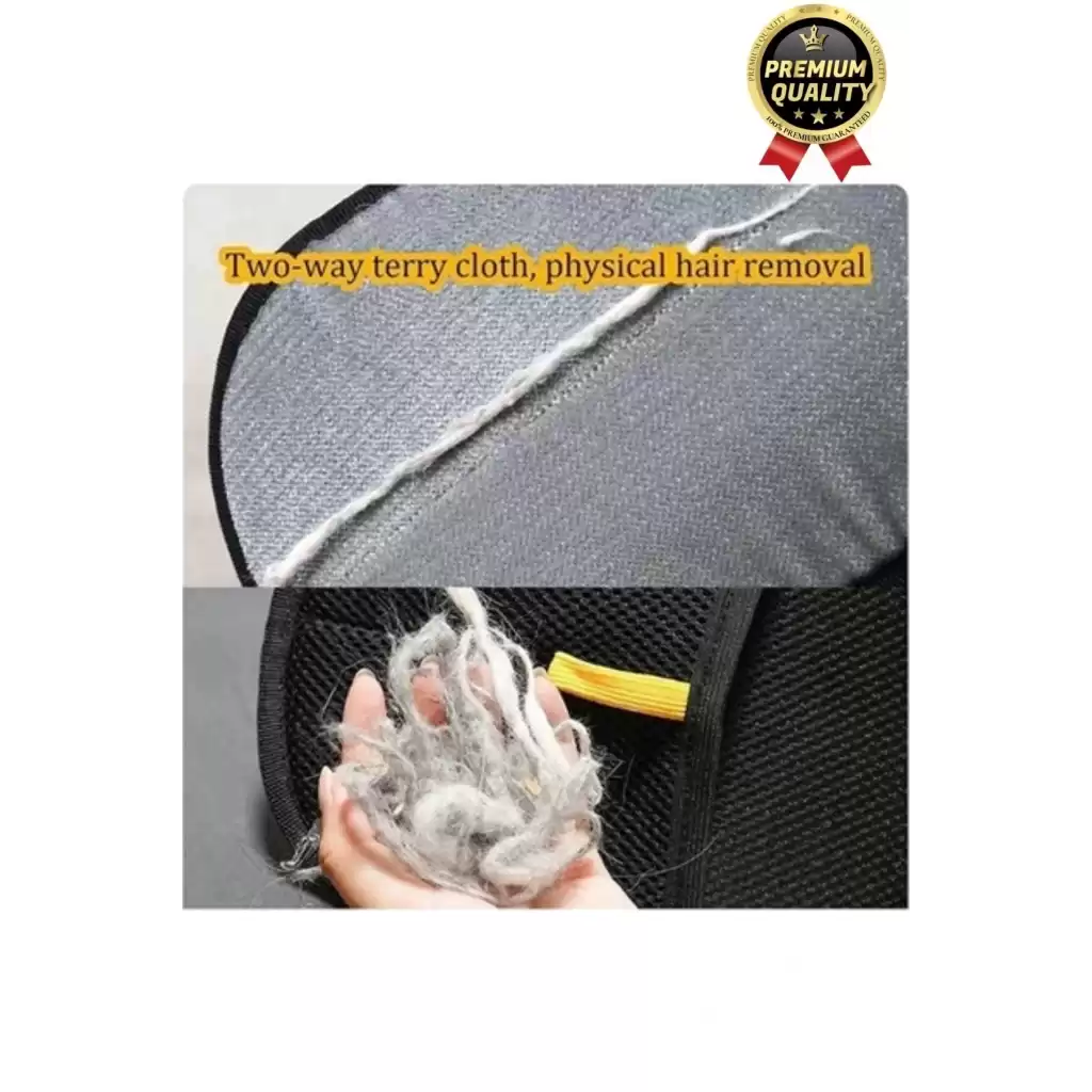 Yeniden Kullanılabilir İki Yönlü Mikrofiber Kedi Köpek Evcil Hayvan Tüy Toplama Eldiveni 20 x 15 cm