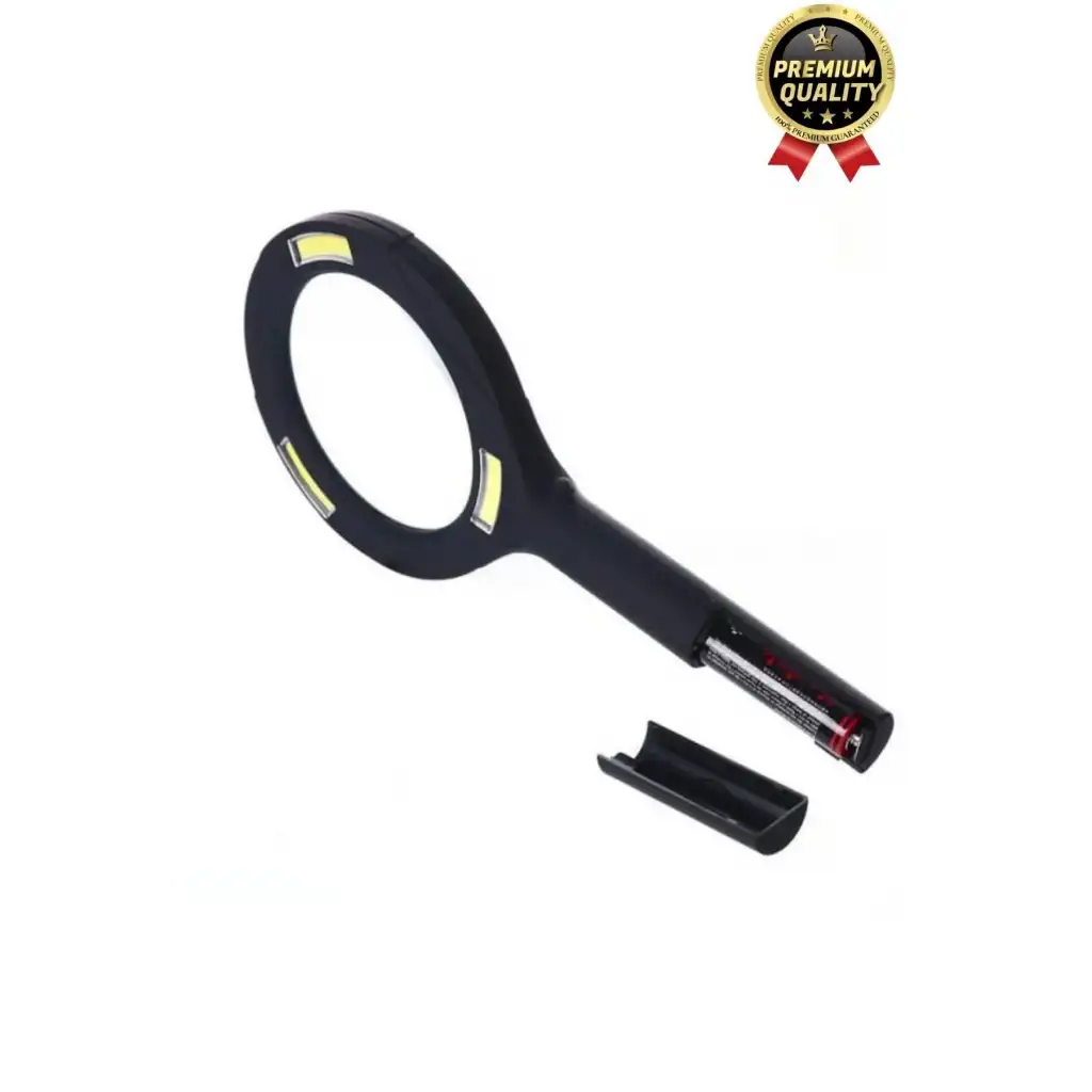 Özel Üretim Konforlu Plastik Pilli Gün Işığı Smd Led Işıklı El Büyüteç Okuma Yazma Mercek 24 cm